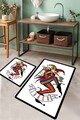 Set covorase de baie, L'essentiel Maison, Joker, Poliester, Multicolor