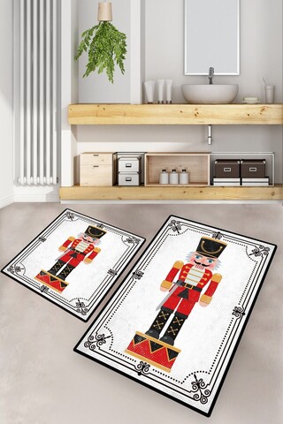 Set covorase de baie, L'essentiel Maison, Lead Soldier, Poliester, Multicolor