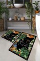 Set covorase de baie, L'essentiel Maison, Schwarz, Poliester, Multicolor