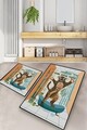 Set covorase de baie, L'essentiel Maison, Tame Your Tiger, Poliester, Multicolor