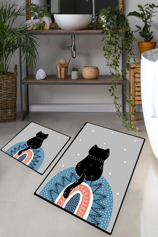 Set covorase de baie, L'essentiel Maison, Waiten, Poliester, Multicolor