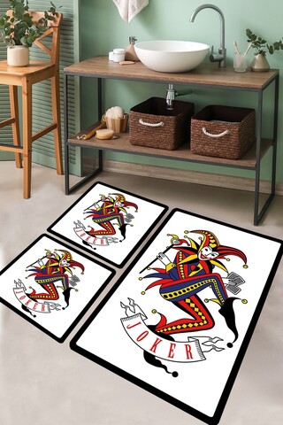 Set covorase de baie, L'essentiel Maison, Joker, Poliester, Multicolor