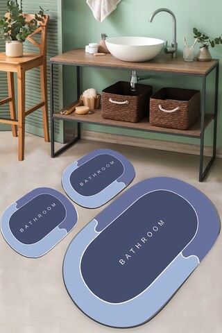 Set covorase de baie, L'essentiel Maison, Skylife, Poliester, Multicolor