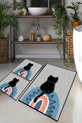 Set covorase de baie, L'essentiel Maison, Waiten, Poliester, Multicolor