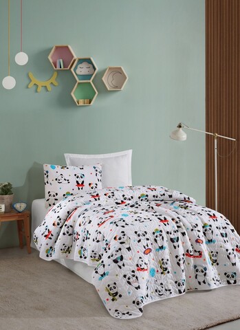 Set cuvertura Single 160x220 cm, 2 piese, L'essentiel Maison, LovePandas, 65% bumbac/35% poliester, Alb