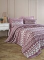 Set cuvertura pique dubla, L'essentiel Maison, Artec, Bumbac, Lila