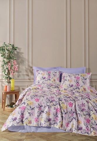 Set cuvertura pique dubla, L'essentiel Maison, Luna, Bumbac, Lila