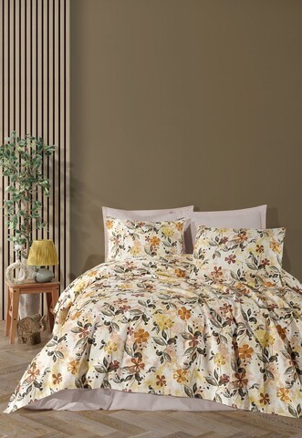 Set cuvertura pique dubla, L'essentiel Maison, Luna, Bumbac, Galben