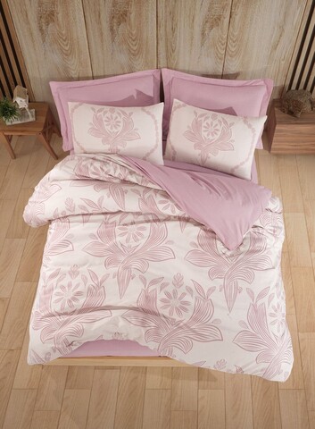 Set lenjerie de pat pentru o persoana Single XL (DE), 2 piese, L'essentiel Maison, Jumbo, 65% bumbac/35% poliester, Roz prafuit