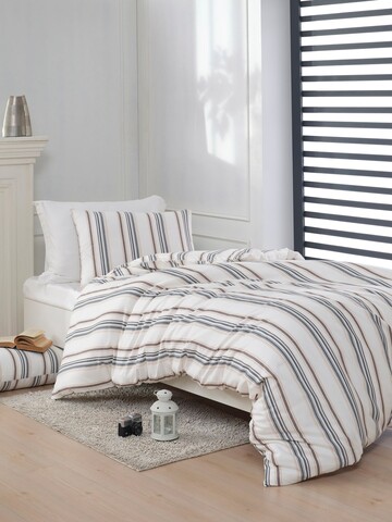 Set lenjerie de pat pentru o persoana Single XL (DE), 2 piese, L'essentiel Maison, Nairobi, Bumbac;Poliester, Crem