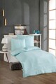 Lenjerie de pat pentru o persoana Single XXL (DE), 2 piese, L'essentiel Maison, Water Yollu Saten, Bumbac;Poliester, Verde menta