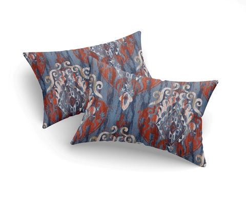 Set 2 fete de perna, L'essentiel Maison, Hitit, 65% bumbac/35% poliester, Albastru inchis