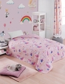 Set cuvertura matlasata dubla King (FR), 3 piese, L'essentiel Maison, Magical, 65% bumbac/35% poliester, Roz