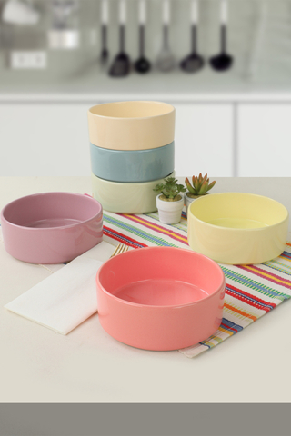 Set boluri ceramice, Hermia, 275KRM1593, Antibacterian, Multicolor