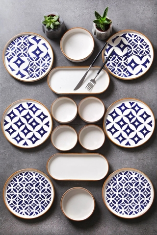 Set de mic dejun, Hermia, 430KSV1383, Platou: 25 x 11 x 3,5 cm (2 bucăți), Multicolor