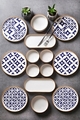 Set de mic dejun, Hermia, 430KSV1383, Platou: 25 x 11 x 3,5 cm (2 bucăți), Multicolor