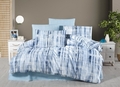 Set lenjerie de pat pentru o persoana Single XL (DE), 2 piese, L'essentiel Maison, Ocean, Albastru/Alb