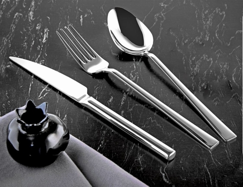 Set tacamuri, Hermia, 357NYP1308, Furculiță de masă: 21 x 2,5 cm (6 bucăți), Argintiu