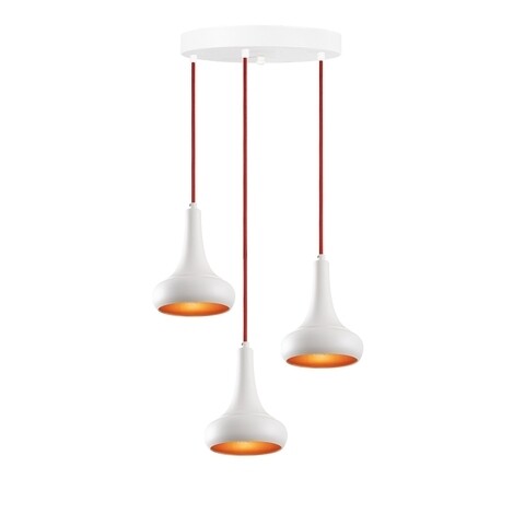 Lustra Berceste N-1376, Noor, 40 x 114 cm, 3 x E27, 100W, alb