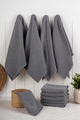 Set prosoape de bucatarie, Hermia, 224PSH1101, Dimensiune: 43 x 76 cm (10 bucăți), Antracit