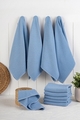 Set prosoape de bucatarie, Hermia, 224PSH1109, Dimensiune: 43 x 76 cm (10 bucăți), Albastru denim