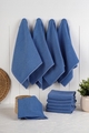 Set prosoape de bucatarie, Hermia, 224PSH1108, Dimensiune: 43 x 76 cm (10 bucăți), Albastru