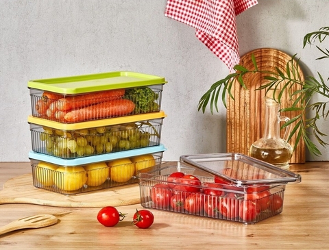 Set recipiente depozitare, Hermia, 452PTR1113, Transparent