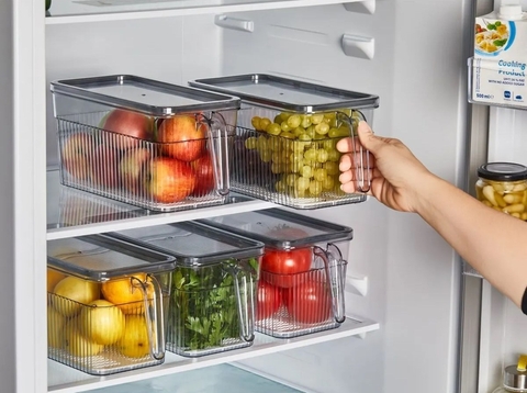 Set organizatoare frigider, Hermia, 452PTR1107, Transparent