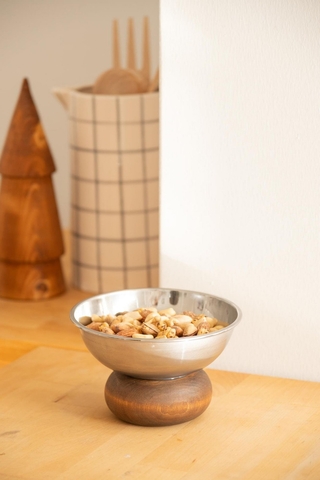 Stand de prezentare a alimentelor, Hermia, 886SVN1138, Dimensiuni: 14 x 14 x 8 cm, Argintiu