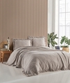 Set cuvertura de pat dubla 3 piese, L'essentiel Maison, Ilda, Bej
