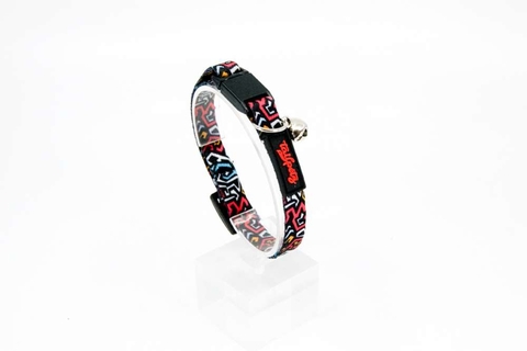 Zgarda pentru pisici, Paws & Whiskers, Graffiti, Multicolor