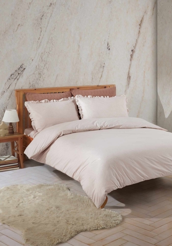 Lenjerie de pat dubla, L'essentiel Maison, Veronika, Bej