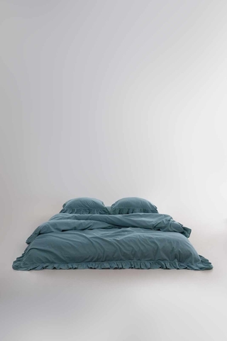 Lenjerie de pat dubla, L'essentiel Maison, Exclusive, Albastru