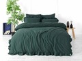 Lenjerie de pat dubla, L'essentiel Maison, Exclusive, Verde inchis