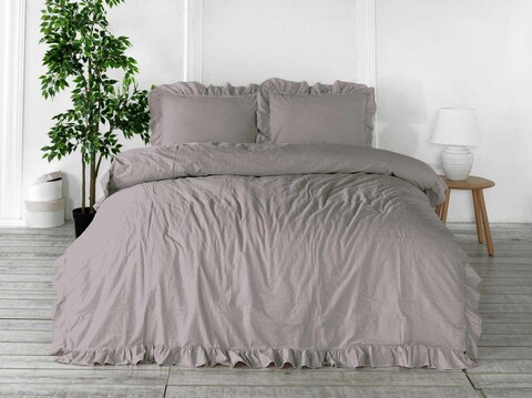 Lenjerie de pat dubla, L'essentiel Maison, Exclusive, Gri Opal