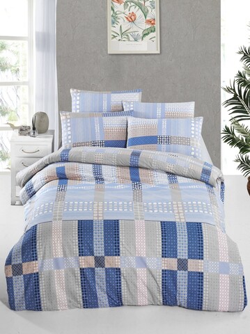 Lenjerie de pat pentru o persoana Single XXL (DE), L'essentiel Maison, Orina, Albastru / Albastru închis / Bej / Maro