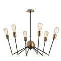 Candelabru Harput N-1313, Noor, 70 x 80 cm, 6 x E27, 100W, negru