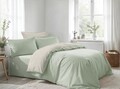 Lenjerie de pat pentru o persoana Single XXL (DE), L'essentiel Maison, Light Green, Crem, Verde deschis, Crem