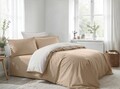 Lenjerie de pat dubla (DE), L'essentiel Maison, Beige, Alb, Bej/Alb