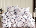 Lenjerie de pat dubla Super King (EU) (IT), L'essentiel Maison, Blossom, Alb / Mov / Albastru / Gri