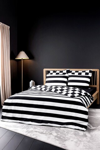 Lenjerie de pat dubla King (FR), L'essentiel Maison, Code, Negru