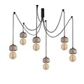 Candelabru Demre N-1198, Noor, 97 x 130 cm, 6 x E27, 100W, negru