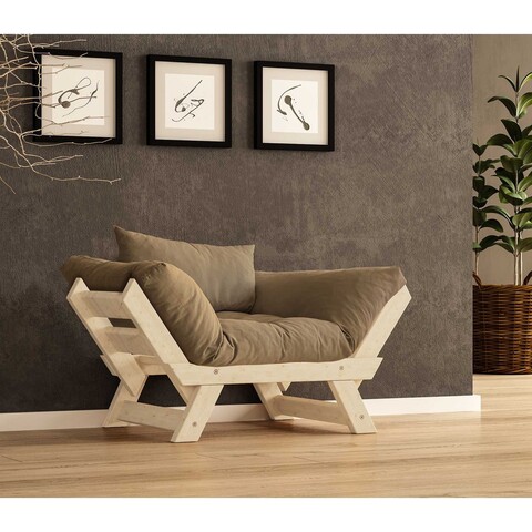 Fotoliu de gradina, Hanah Home, CPT8142-140, Natural / Cămilă