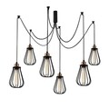 Candelabru Fetiye N-1110, Noor, 110 x 135 cm, 6 x E27, 100W, negru