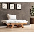 Fotoliu de gradina, Hanah Home, CPT8151-140, Teak / Alb