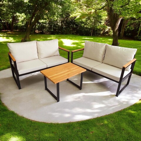 Set mobilier de gradina, Hanah Home, CPT5550-130, Bej