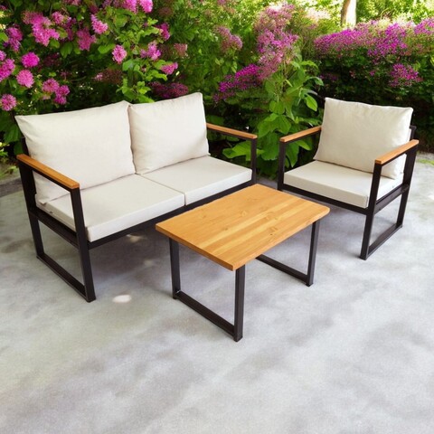 Set mobilier de gradina, Hanah Home, CPT5549-130, Bej