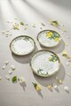 Set de mic dejun, Hermia, 126MBM1402,  Bol: 13 x 13 x 4 cm (2 bucăți), White / Green / Yellow