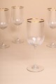 Set de pahare de vin, Hermia, 127RKL1102, Auriu / Transparent