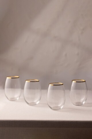 Set pahare, Hermia, 127RKL1105, Auriu / Transparent